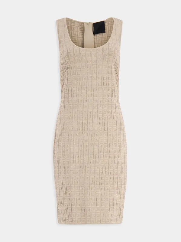 Sleeveless Mini Dress With Embossed Pattern sold by Fashion Clinic