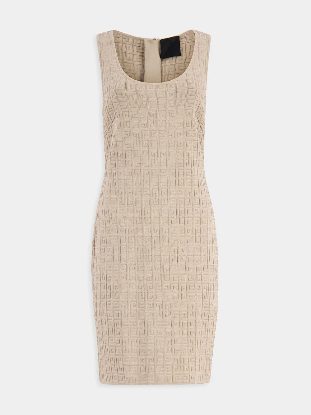 Sleeveless Mini Dress With Embossed Pattern sold by Fashion Clinic