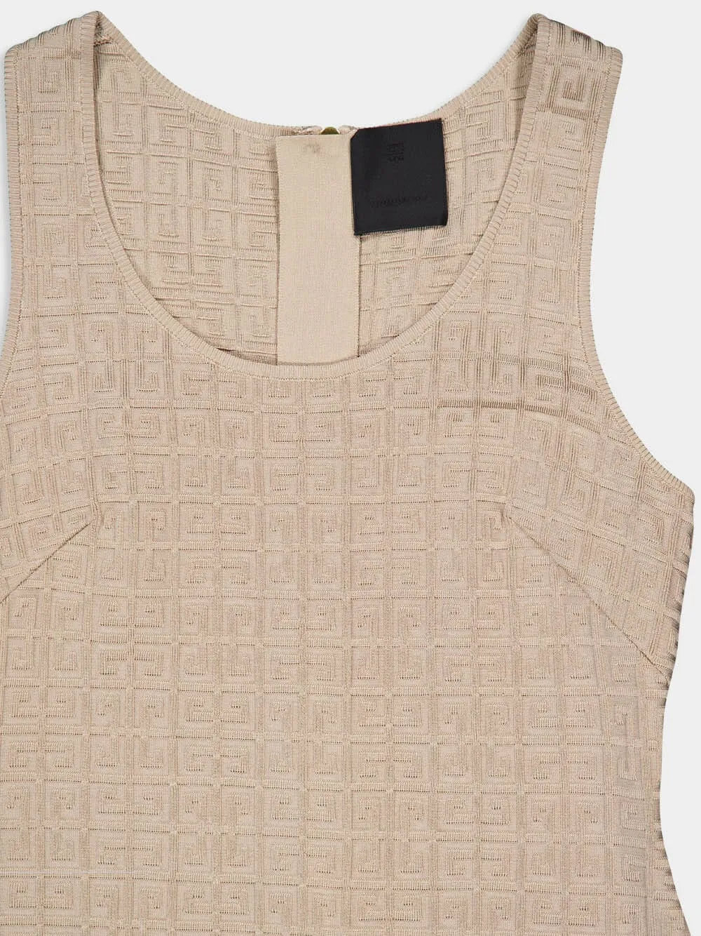 Sleeveless Mini Dress With Embossed Pattern sold by Fashion Clinic product image thumbnail 3