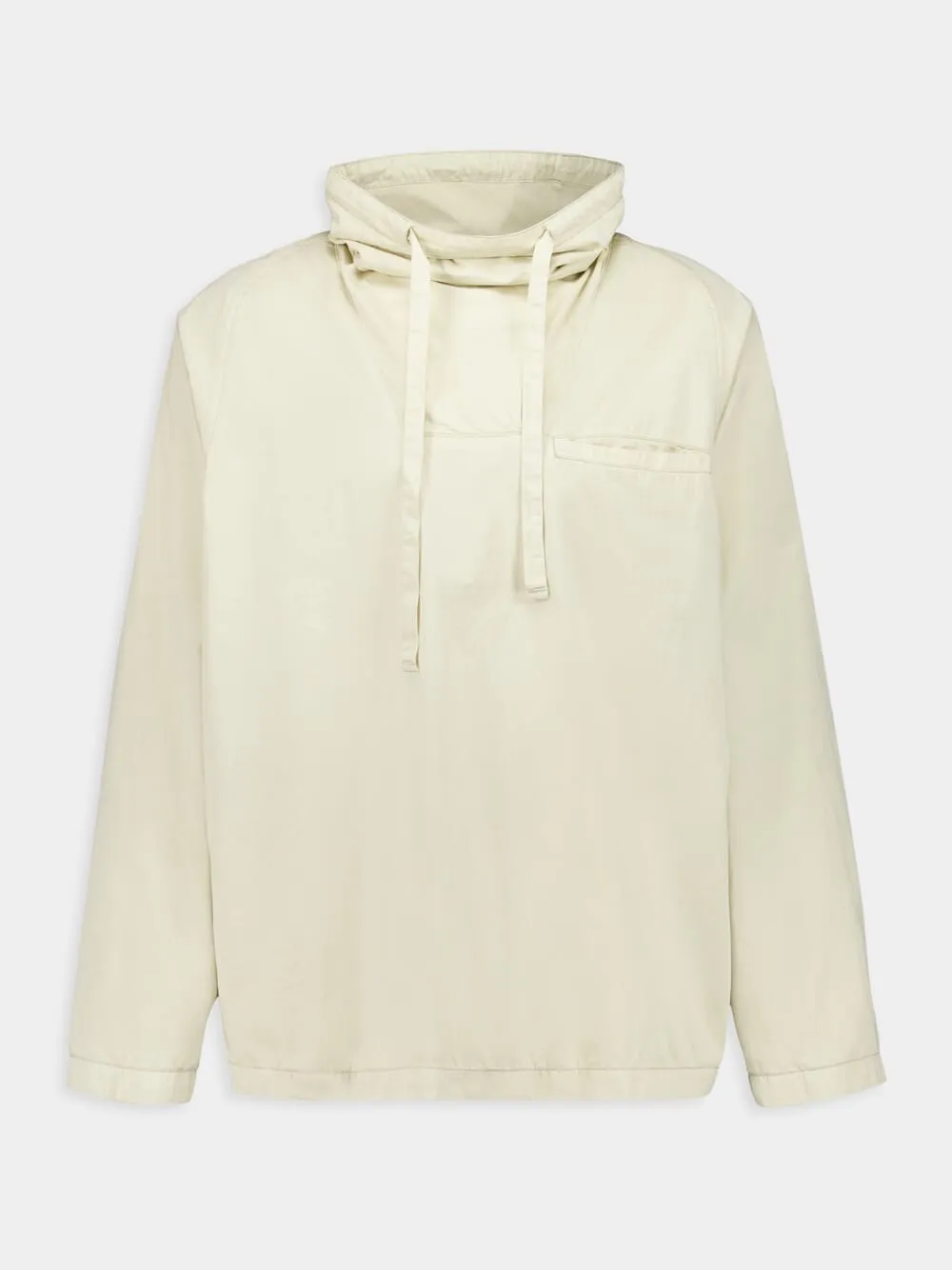 Creamy White Funnel Neck Vareuse sold by Fashion Clinic