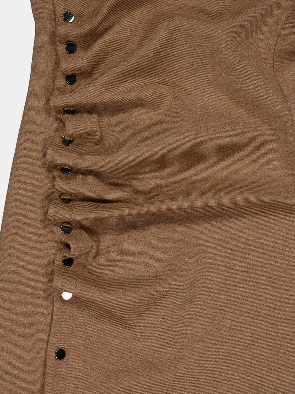 Gathered Wool Jersey Long Dress sold by Fashion Clinic product image thumbnail 3