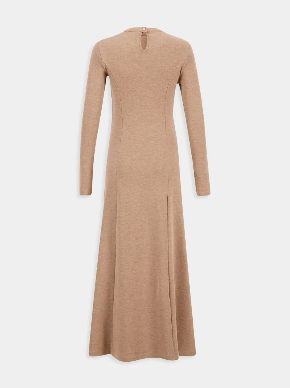 Gathered Wool Jersey Long Dress sold by Fashion Clinic product image thumbnail 2