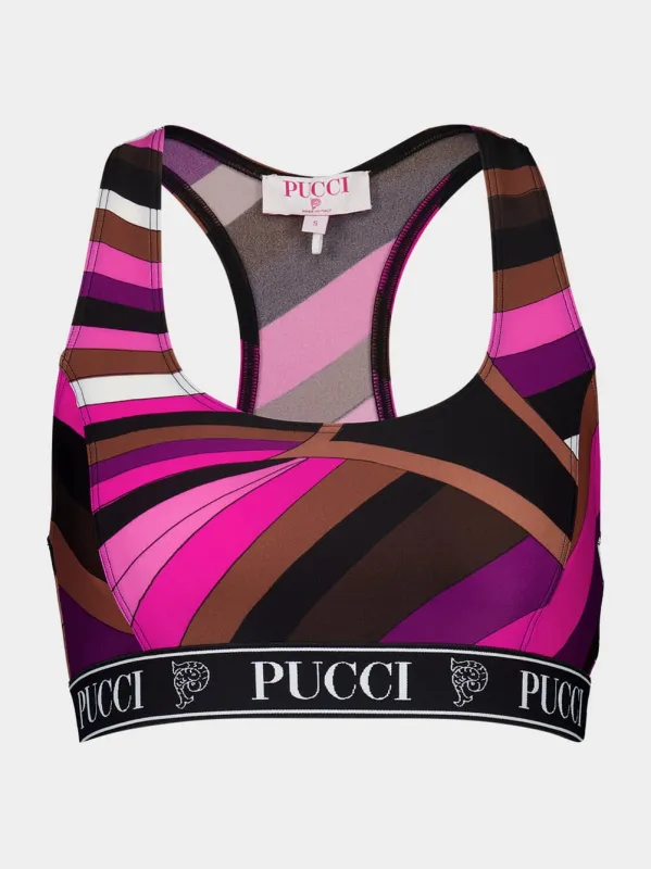 Iride-Print Crop Top sold by Fashion Clinic