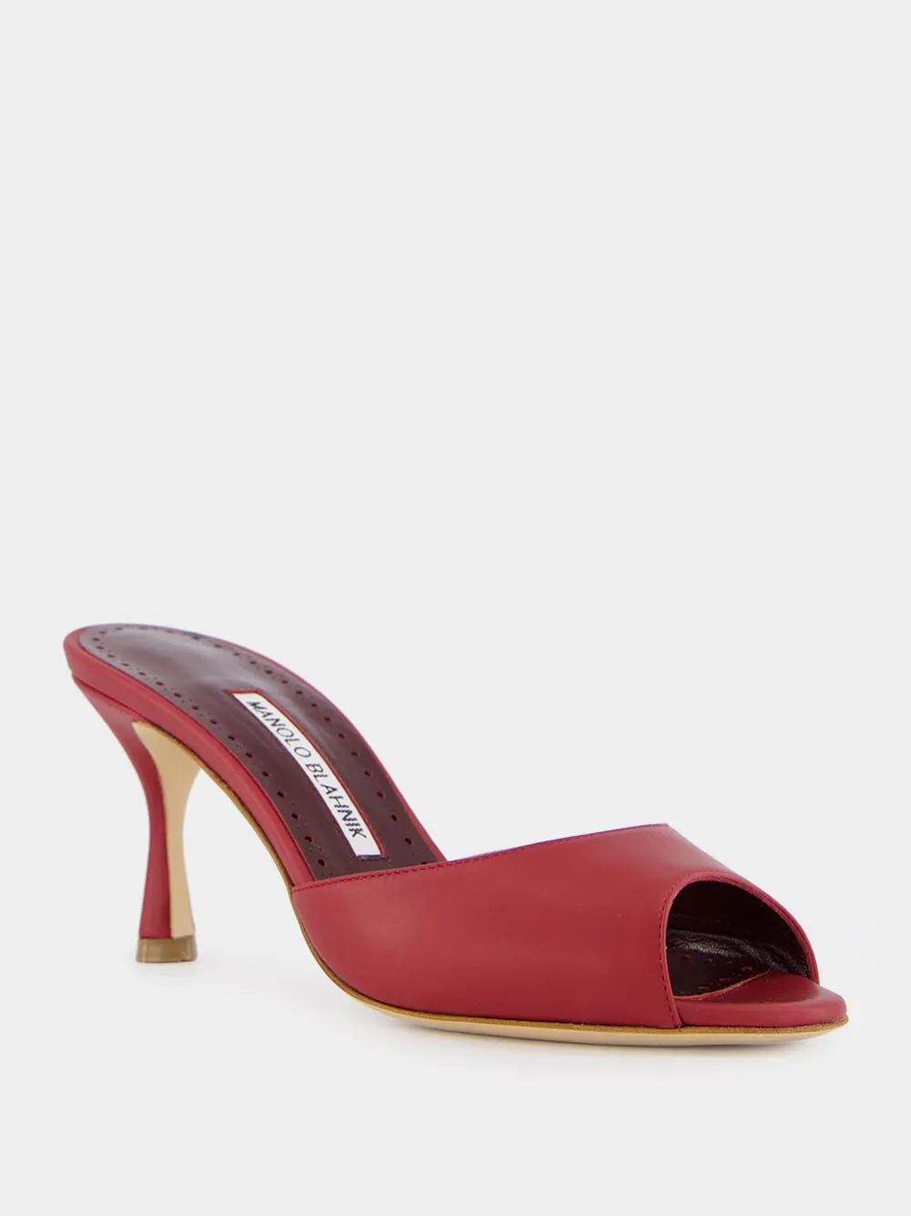 Red Leather Jada Mules sold by Fashion Clinic product image thumbnail 2