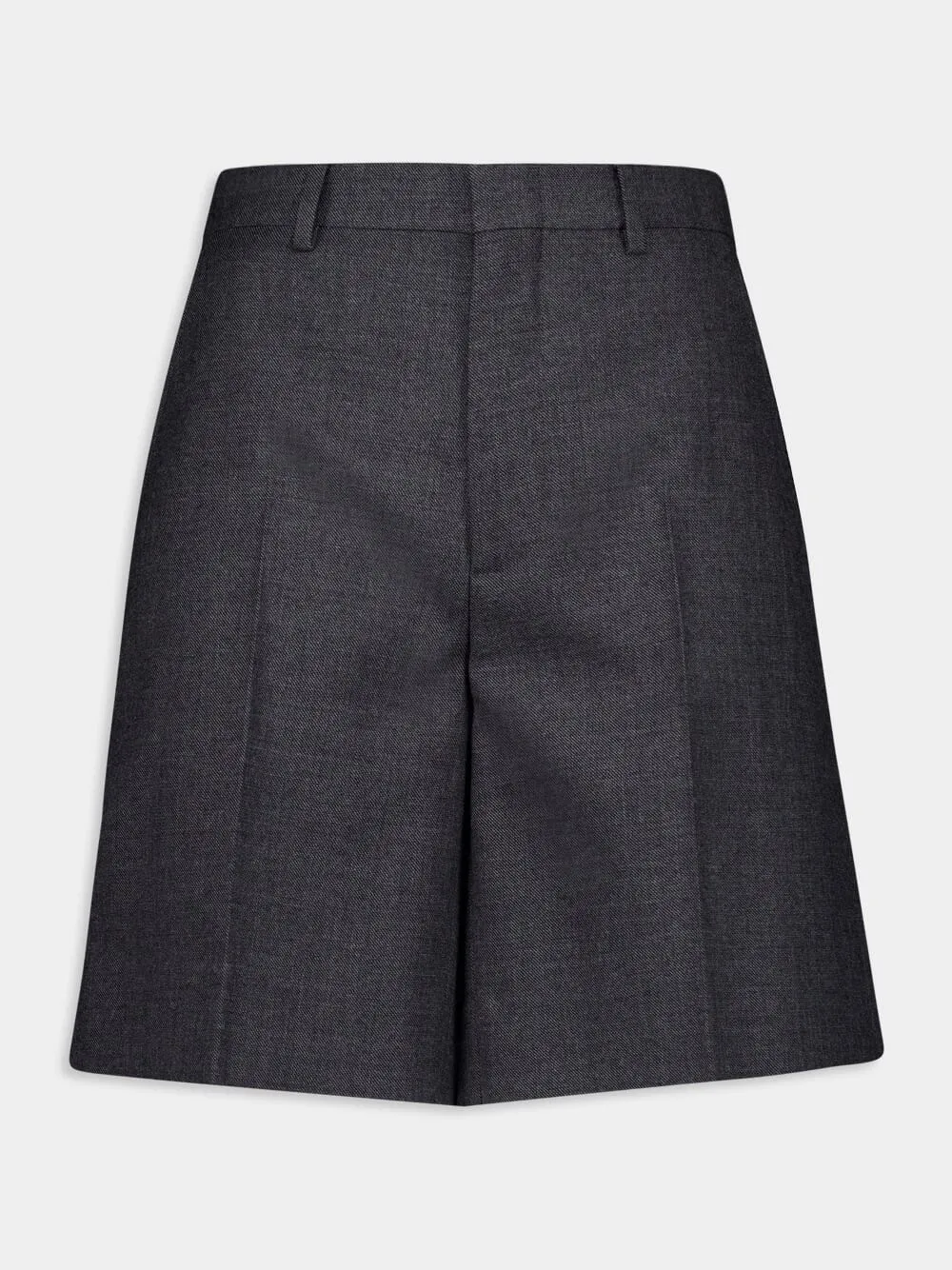 Dark Grey Tailored Wool Shorts sold by Fashion Clinic
