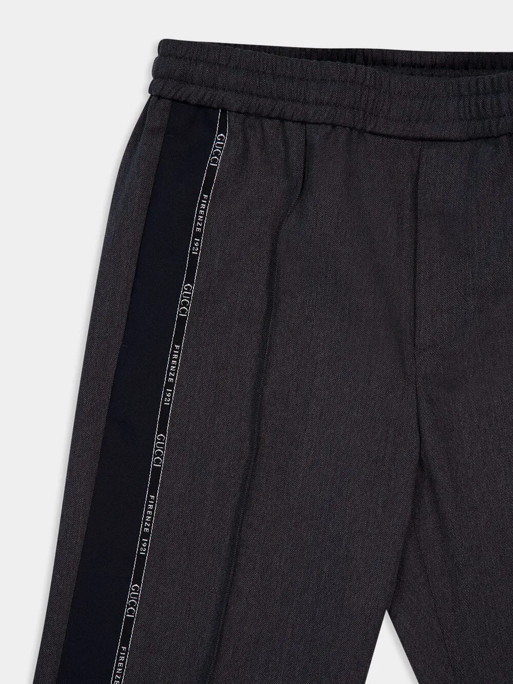 Anthracite Grey Logo-Trim Trousers sold by Fashion Clinic product image thumbnail 3