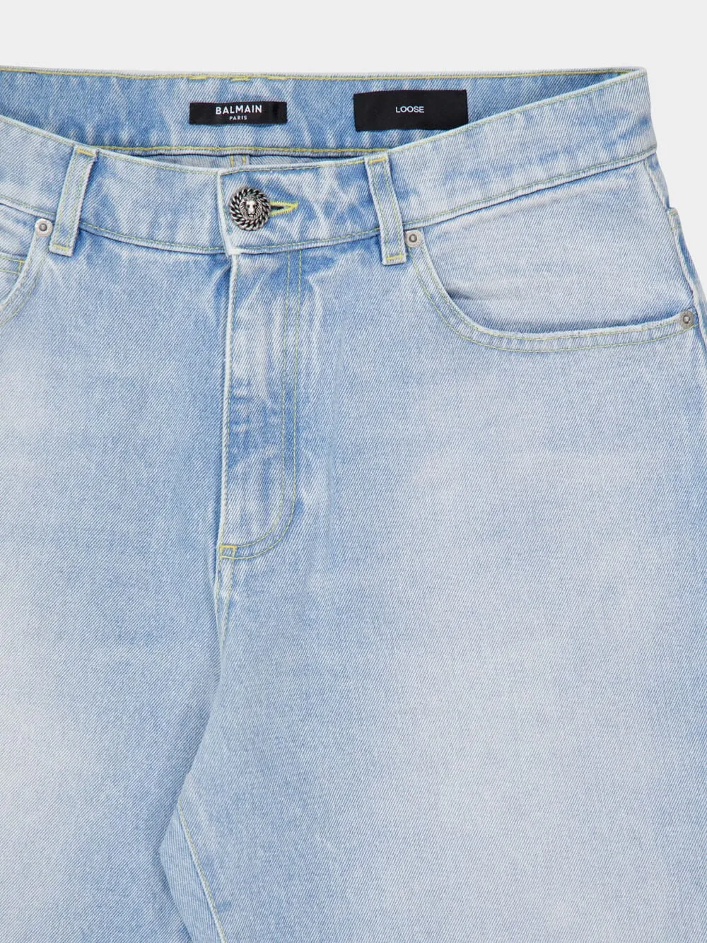 Light Blue Washed Denim Jeans sold by Fashion Clinic product image thumbnail 3