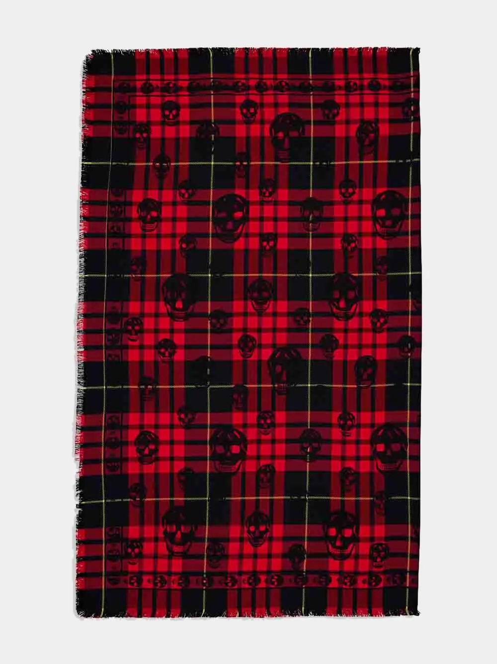 Tartan Skull Scarf sold by Fashion Clinic