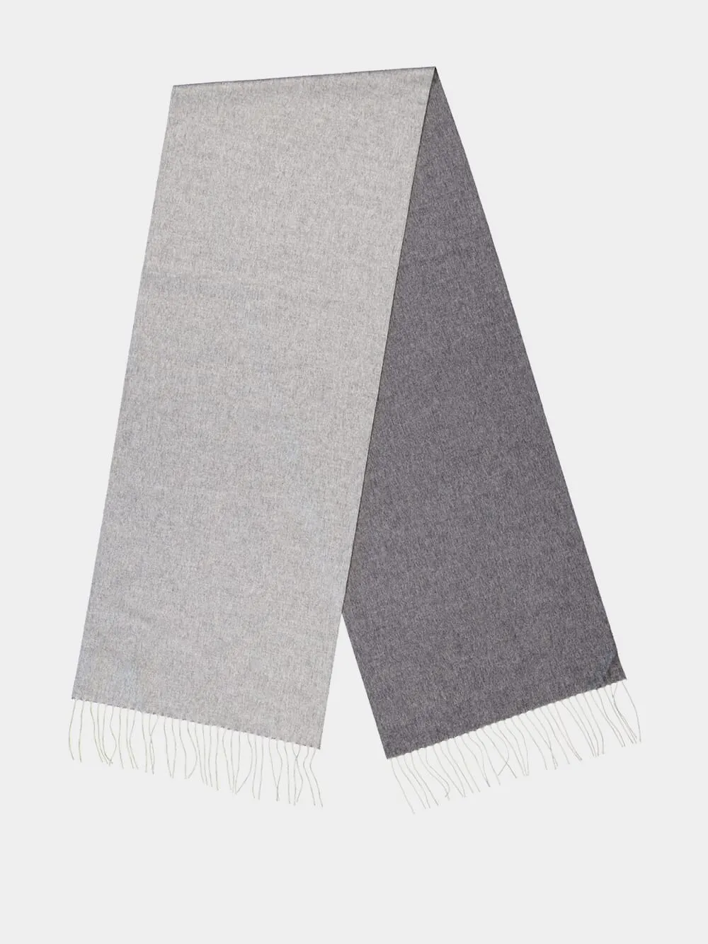 Grey Silk Cashmere Blaine Scarf sold by Fashion Clinic