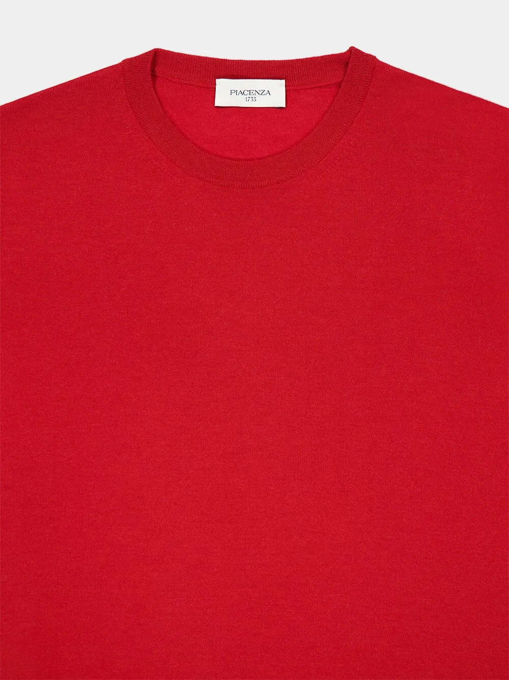 Red Crewneck Cashmere Sweater sold by Fashion Clinic product image thumbnail 3