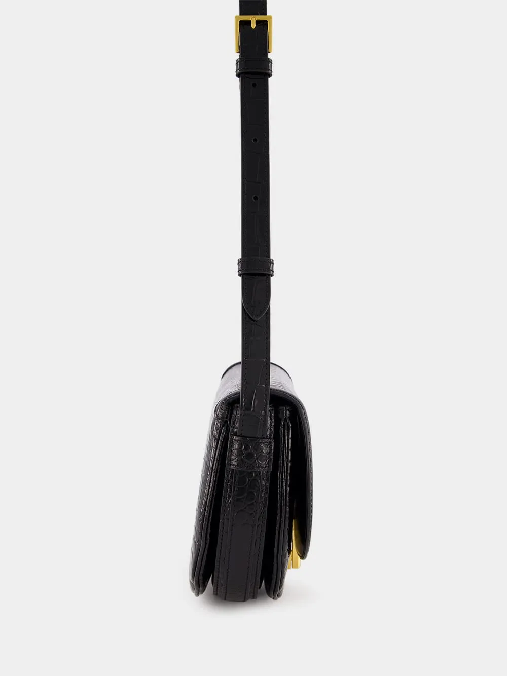 Black Crocodile Leather Wallis Crossbody Bag sold by Fashion Clinic product image thumbnail 5