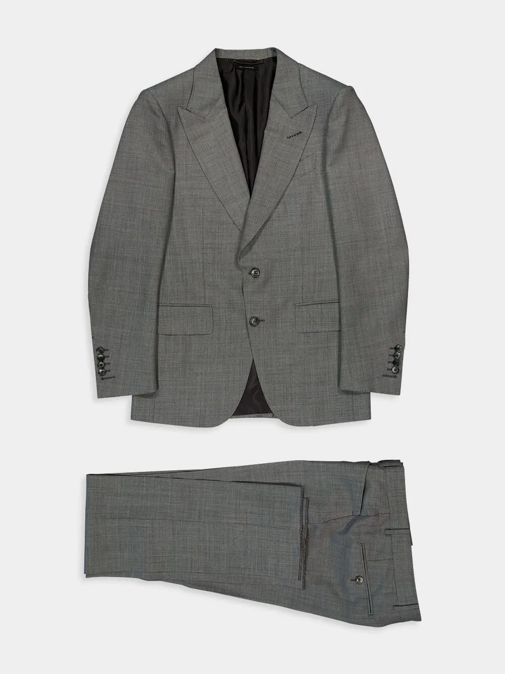 Grey Wool Mohair Suit sold by Fashion Clinic product image thumbnail 2