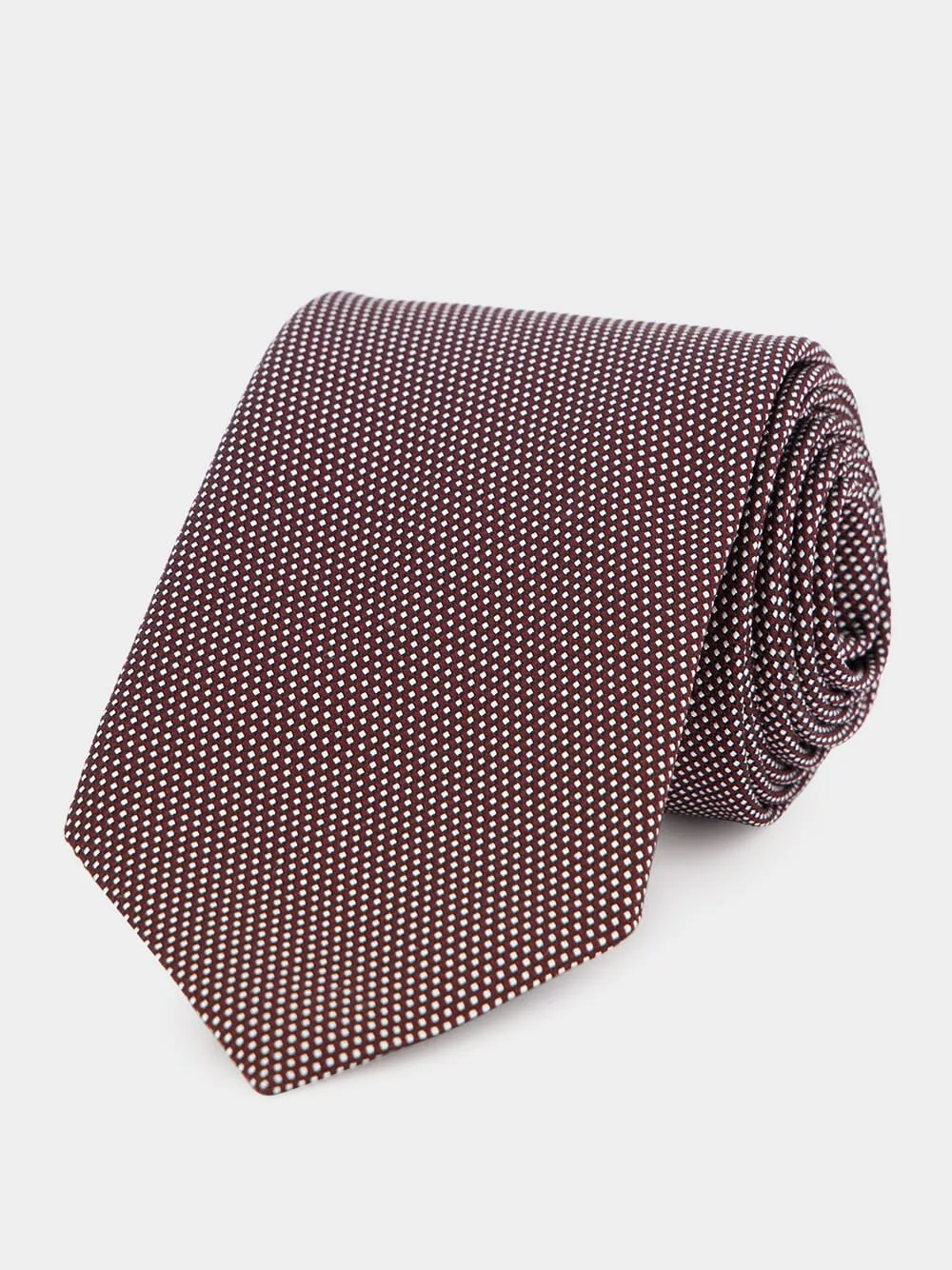 Purple Dot Pattern Silk Tie sold by Fashion Clinic