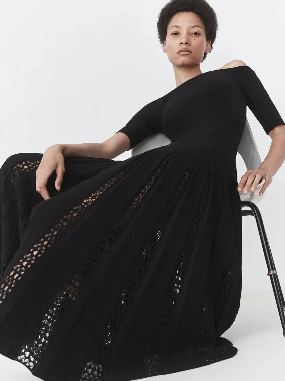 Wool Kurt Knit Pleated Dress sold by Fashion Clinic product image thumbnail 2