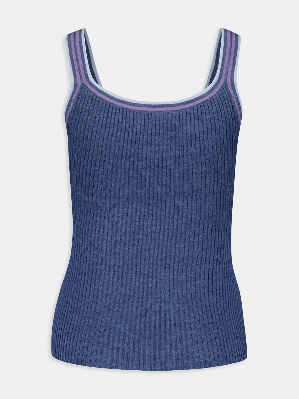 Denim Blue Chen Tank Top sold by Fashion Clinic product image thumbnail 2