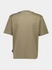 Khaki Embroidered Logo Cotton T-Shirt sold by Fashion Clinic