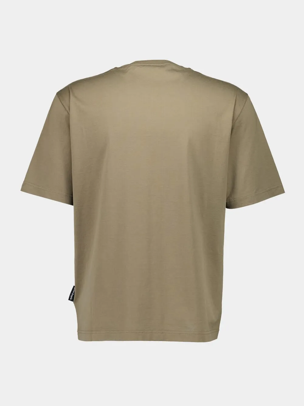 Khaki Embroidered Logo Cotton T-Shirt sold by Fashion Clinic product image thumbnail 2