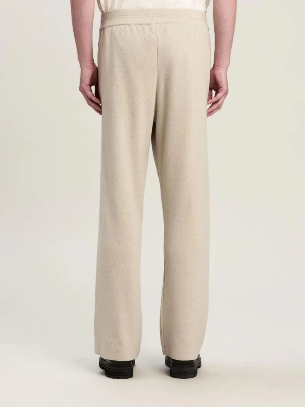 Beige Wool-Cashmere Track Pants sold by Fashion Clinic product image thumbnail 3