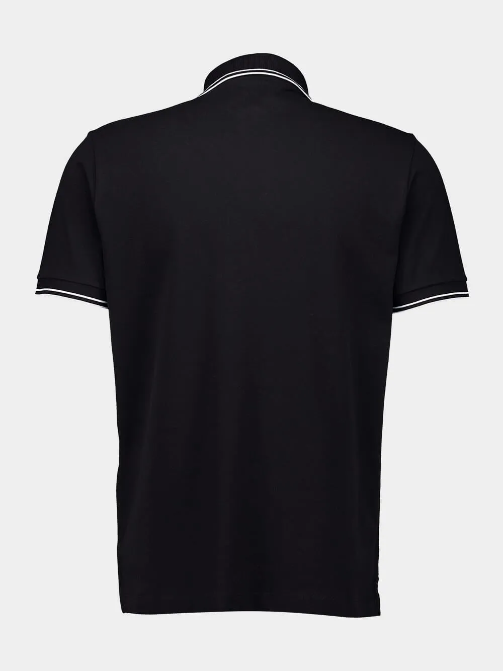 Black Slim Fit Polo Shirt sold by Fashion Clinic product image thumbnail 3