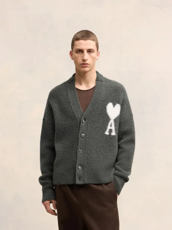 Dark Grey Coeur Cardigan sold by Fashion Clinic