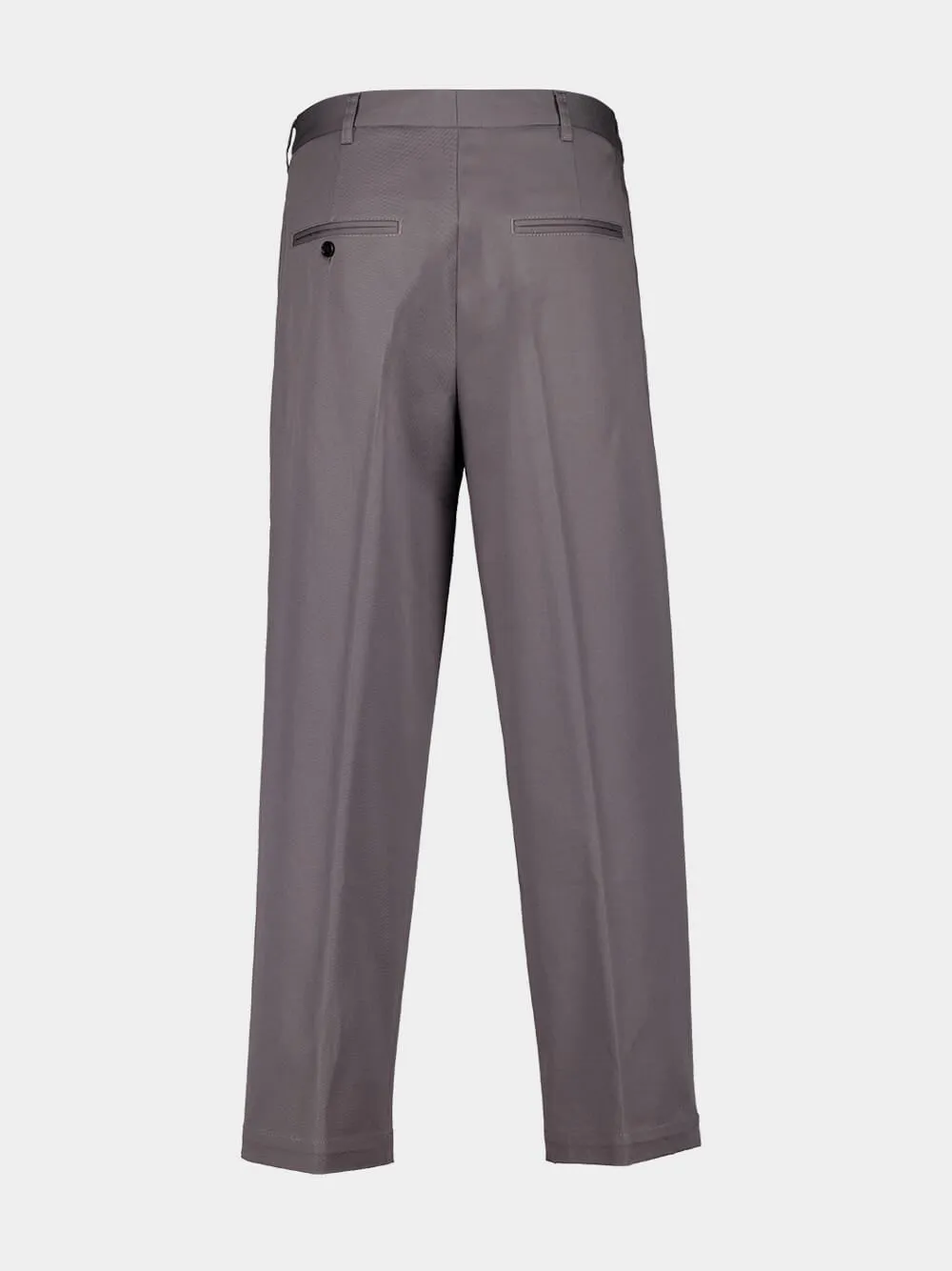 Grey Gabardine Classic Trousers sold by Fashion Clinic product image thumbnail 4