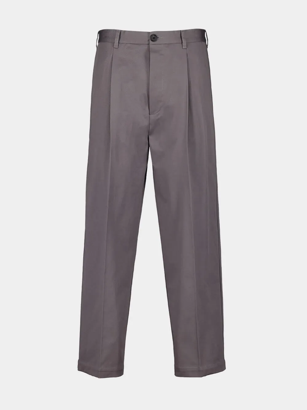 Grey Gabardine Classic Trousers sold by Fashion Clinic product image thumbnail 2