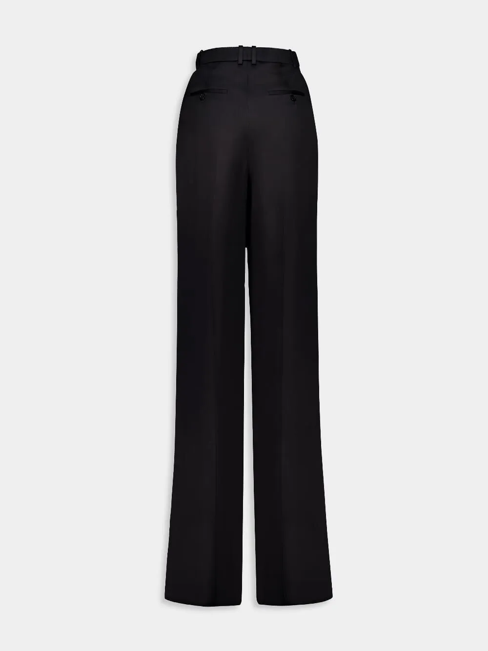 High-Waisted Silk Satin Trousers sold by Fashion Clinic product image thumbnail 3