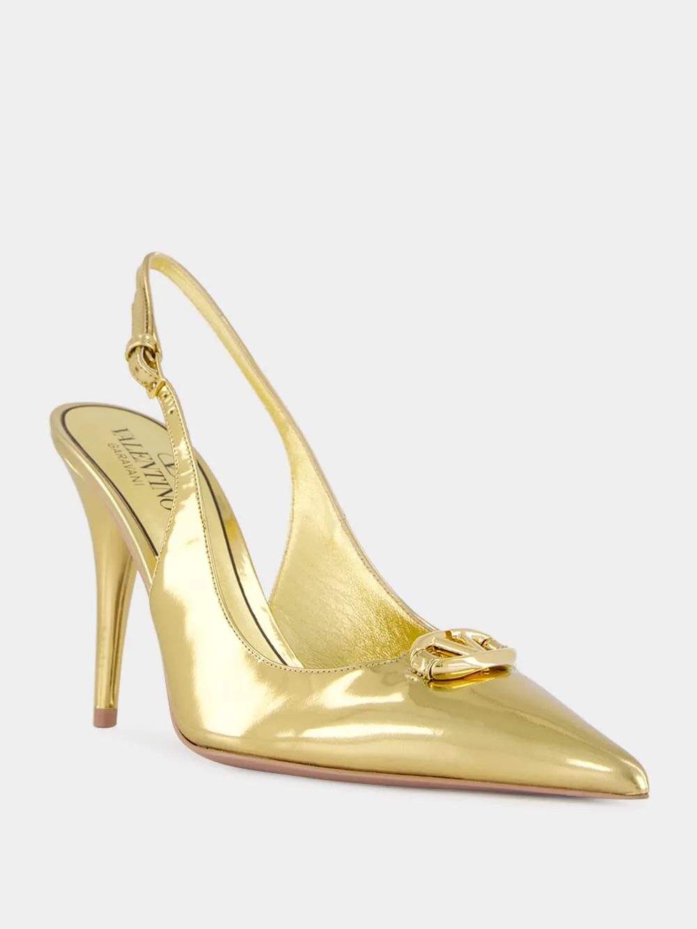 VLogo Signature Leather Slingback Pumps sold by Fashion Clinic product image thumbnail 2