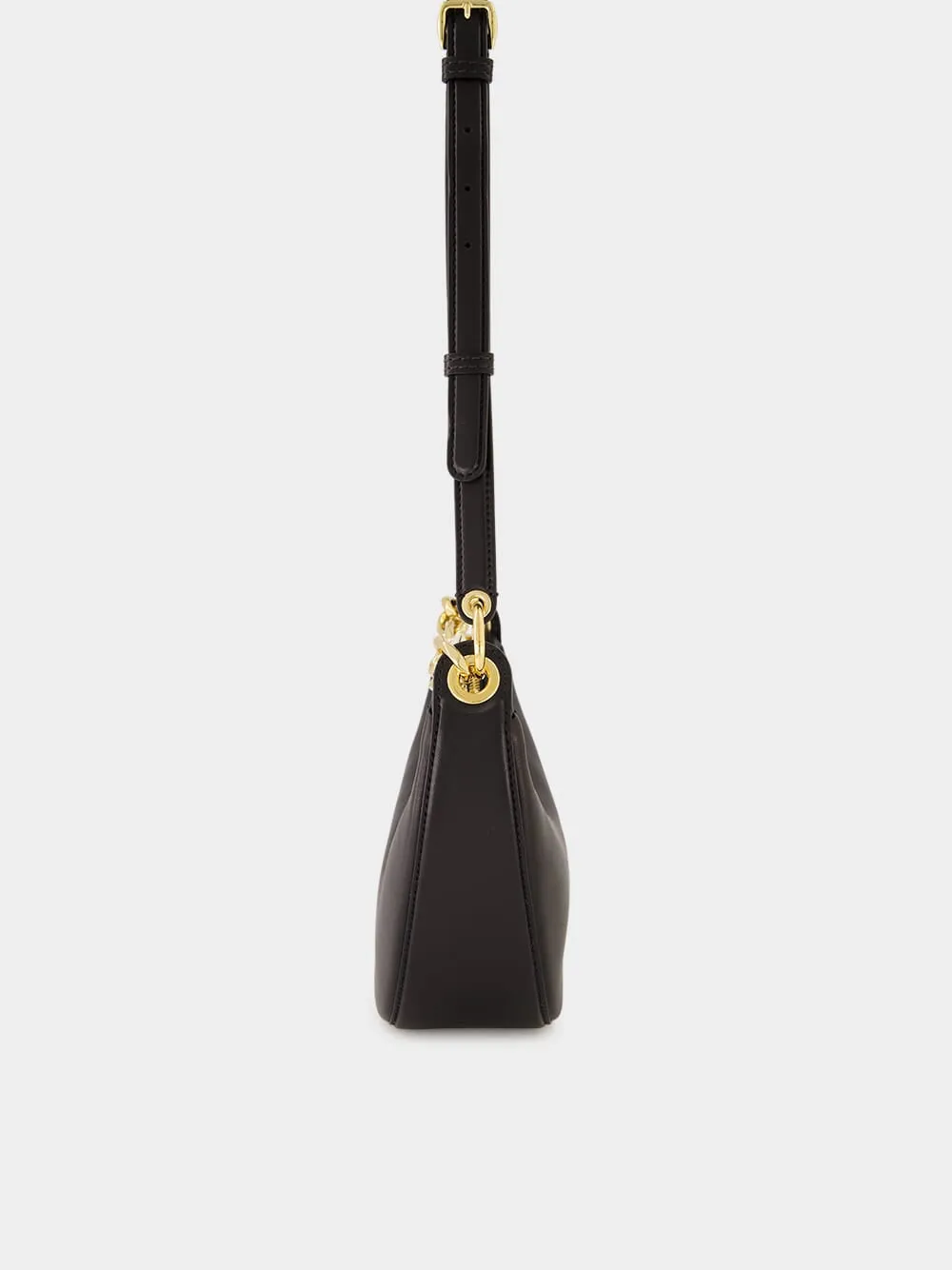 Black Mini VLogo Moon Hobo Bag sold by Fashion Clinic product image thumbnail 5