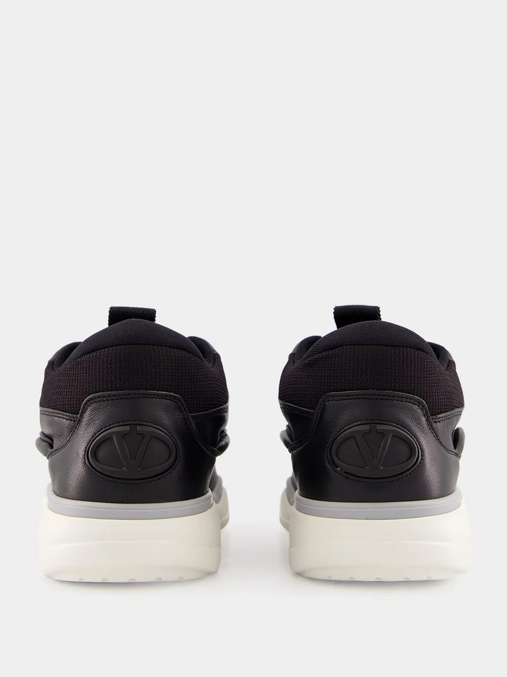 Calfskin Leather Mid-Top Sneakers sold by Fashion Clinic product image thumbnail 5