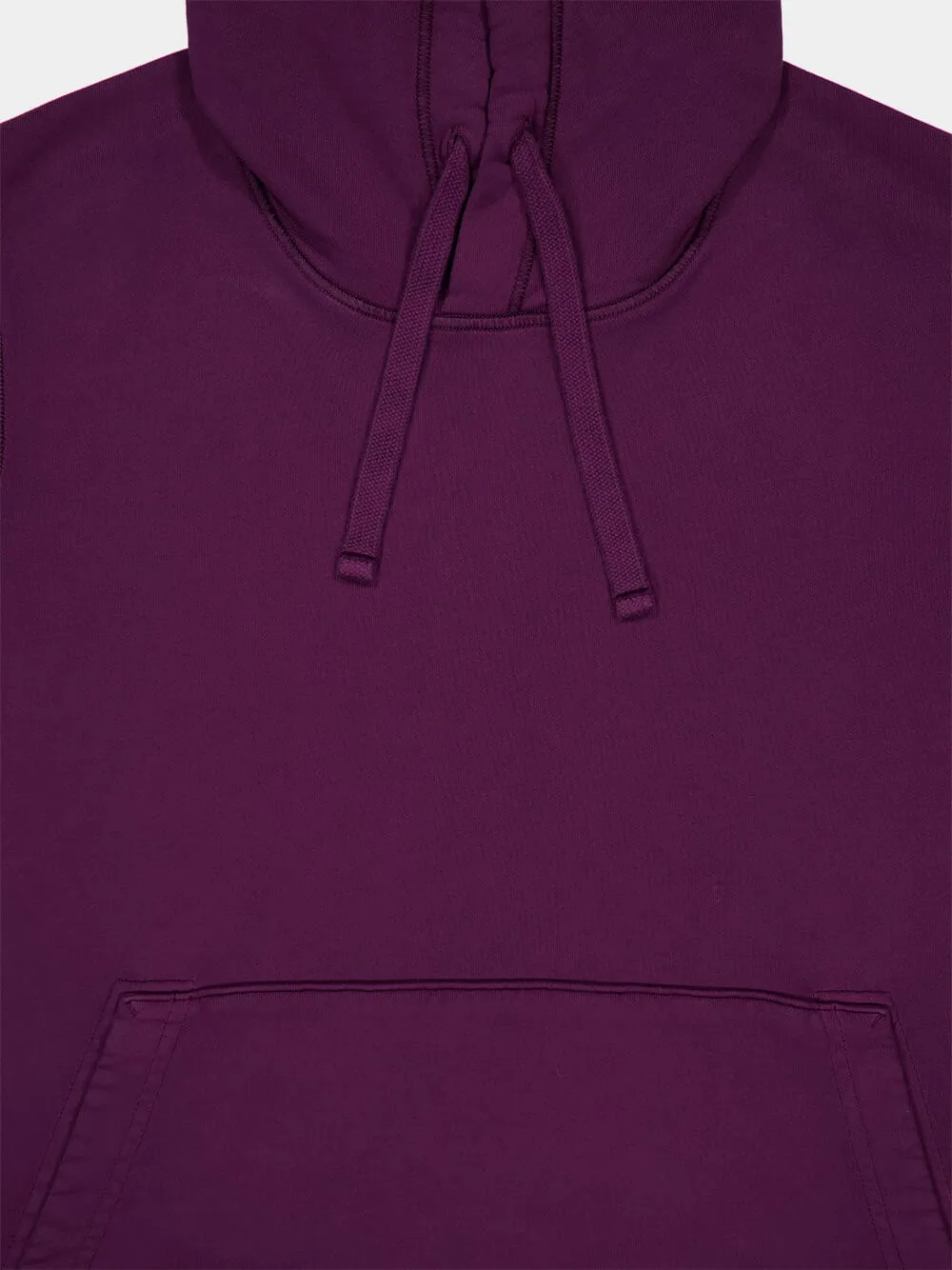 Burgundy Hooded Sweatshirt with Pouch Pocket sold by Fashion Clinic product image thumbnail 5