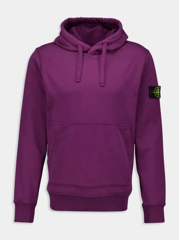 Burgundy Hooded Sweatshirt with Pouch Pocket sold by Fashion Clinic