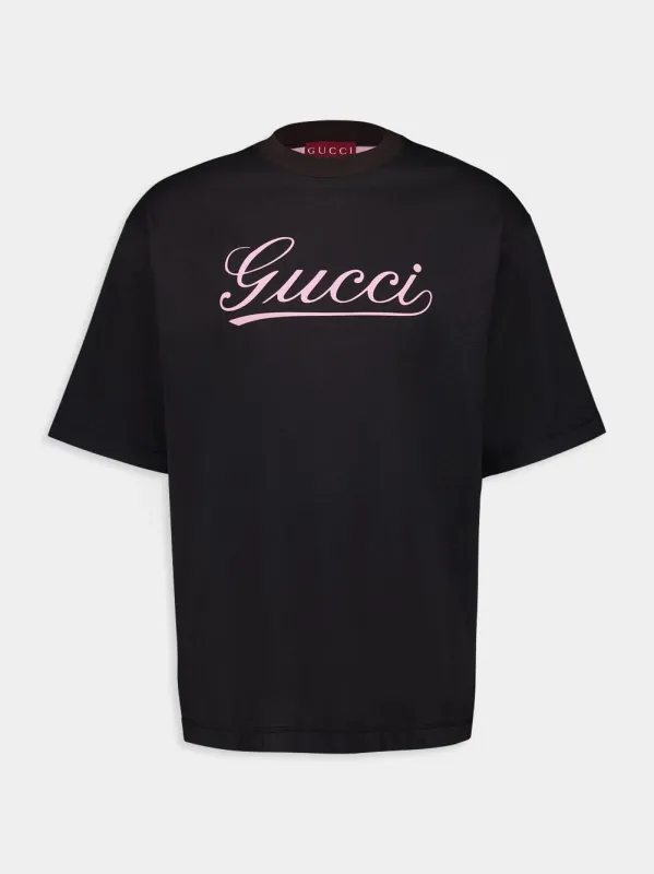 【関税&送料込】Gucci T-Shirt With Embossed Logo shirt with printed logo Gucci - SchaferandweinerShops