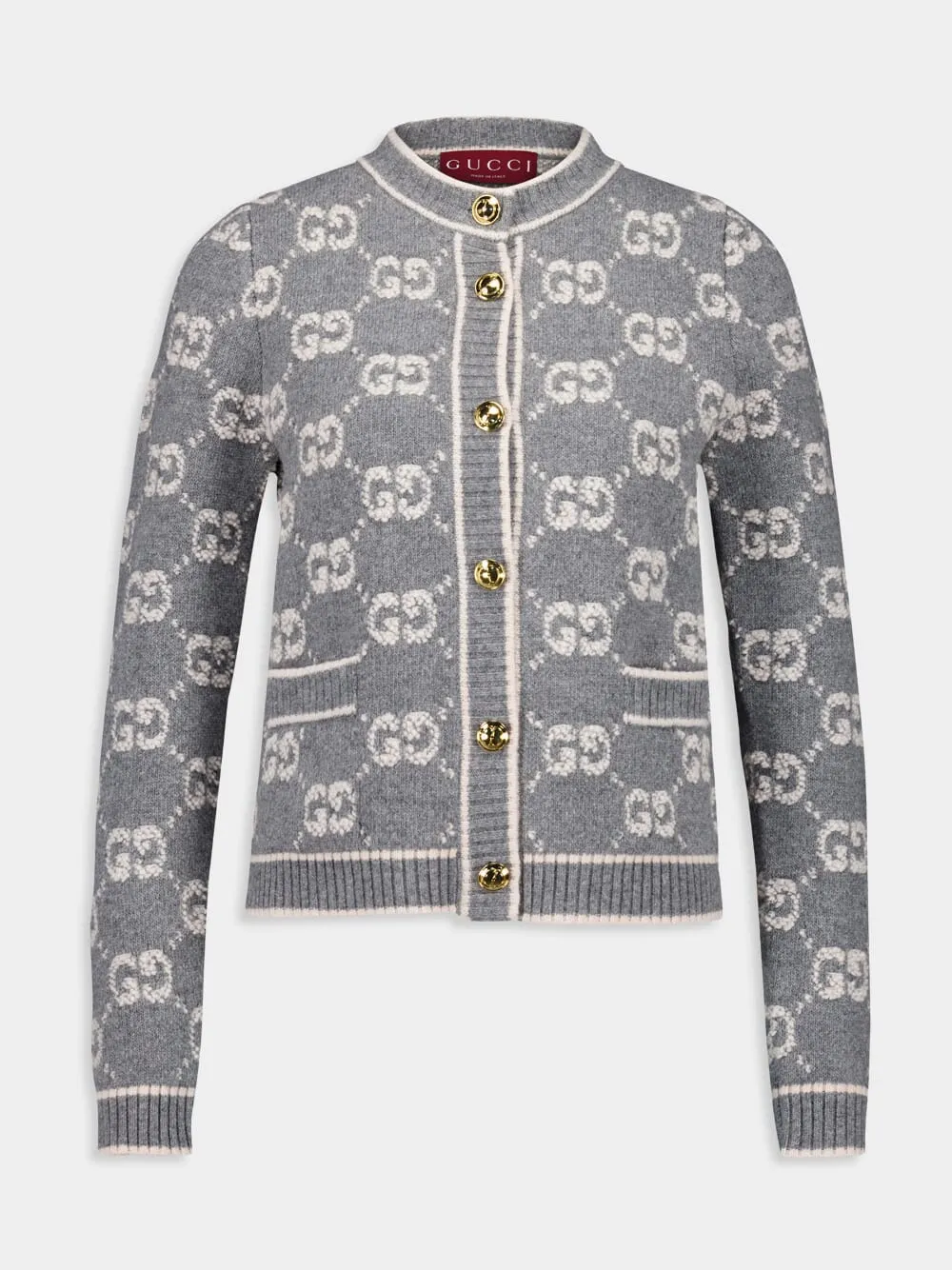 GG Wool Bouclé Jacquard Cardigan sold by Fashion Clinic