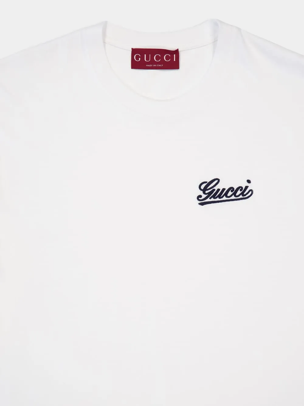 White Cotton Jersey T-Shirt sold by Fashion Clinic product image thumbnail 3