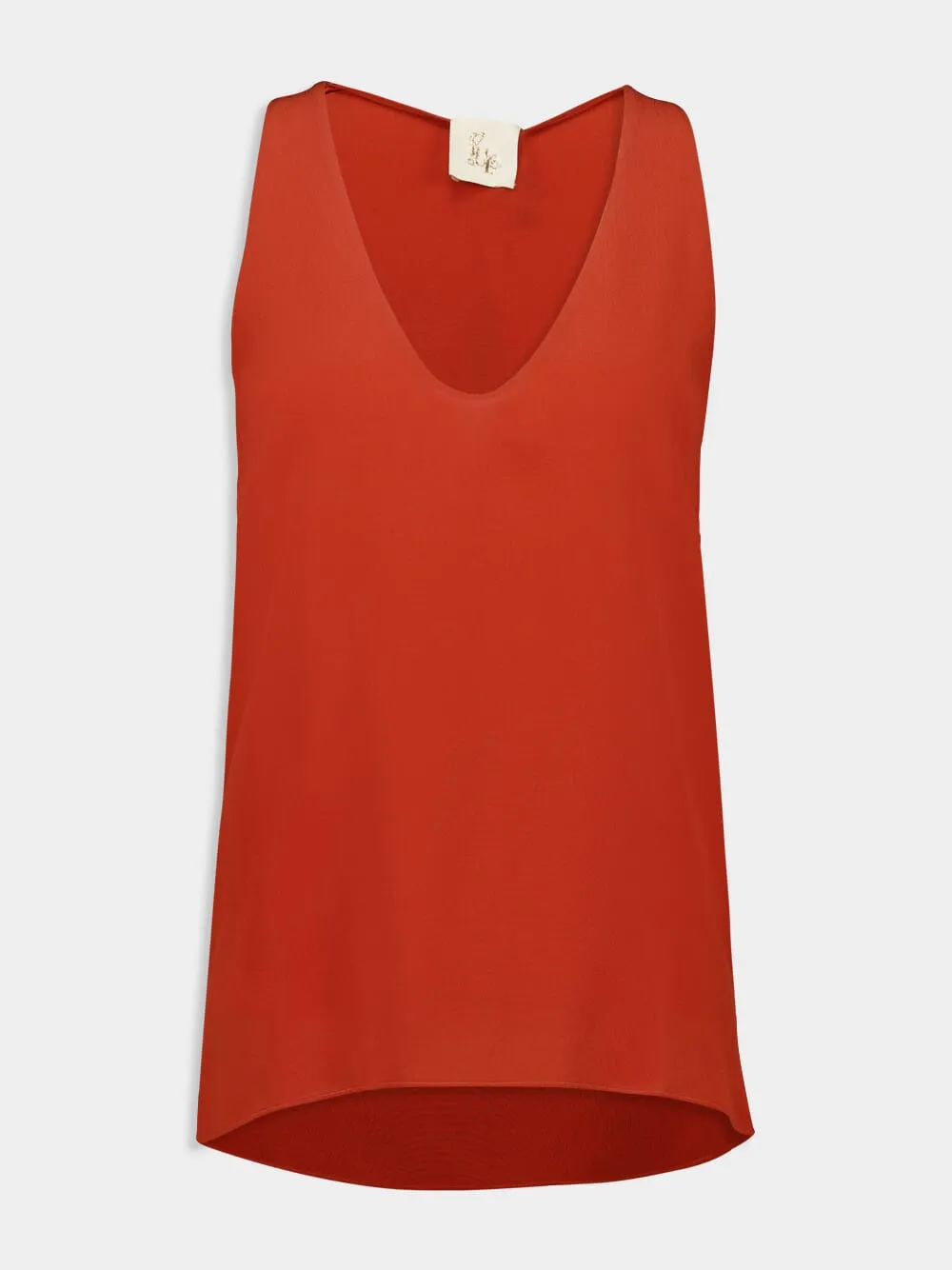 Serena Rooibos Tea Silk Tank Top sold by Fashion Clinic