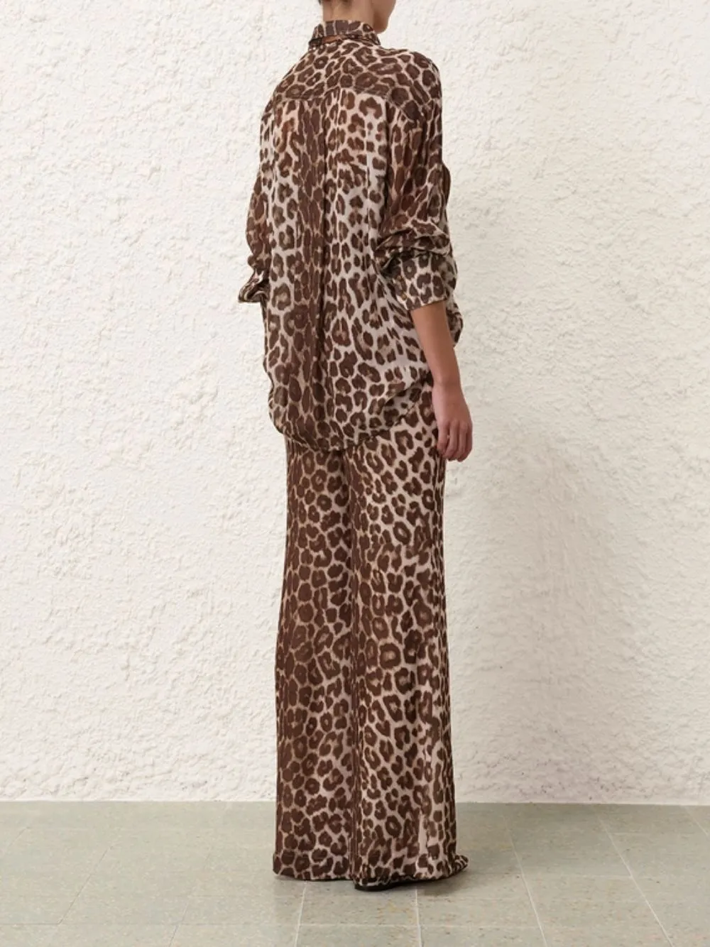 Illustration Leopard Print Flare Pant sold by Fashion Clinic product image thumbnail 2