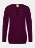 Lactarius Italian Plum Cashmere Jumper sold by Fashion Clinic