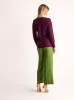 Lactarius Italian Plum Cashmere Jumper sold by Fashion Clinic