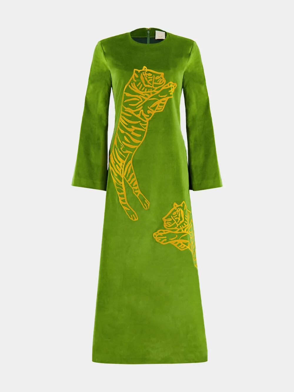 Selene Garden Green Velvet Dress sold by Fashion Clinic product image thumbnail 2