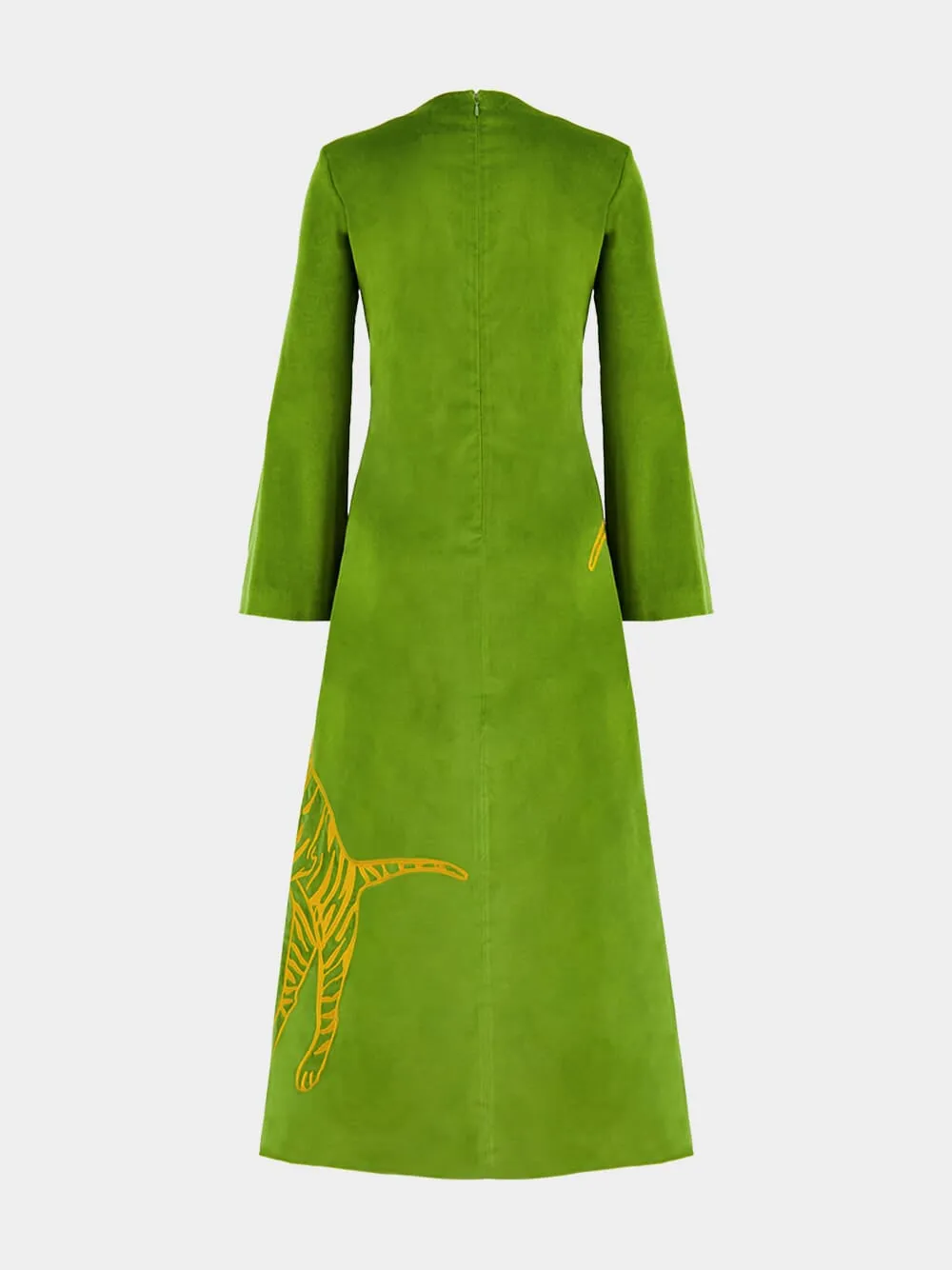 Selene Garden Green Velvet Dress sold by Fashion Clinic product image thumbnail 4