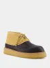 Black and Beige Leather Desert Boot sold by Fashion Clinic