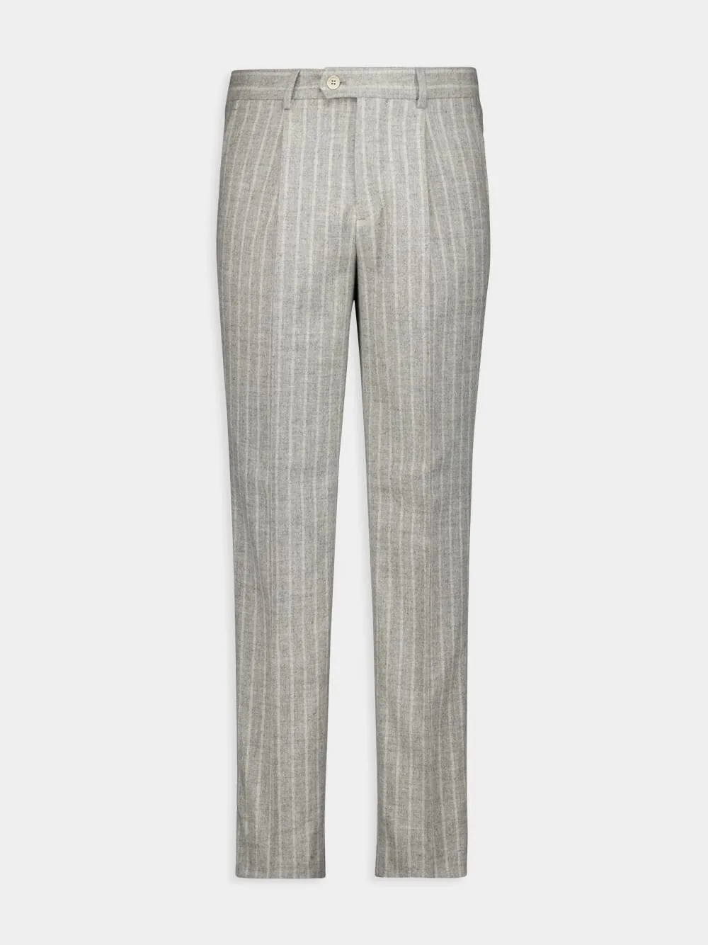 Grey Striped Alpaca Wool-Blend Suit sold by Fashion Clinic product image thumbnail 3