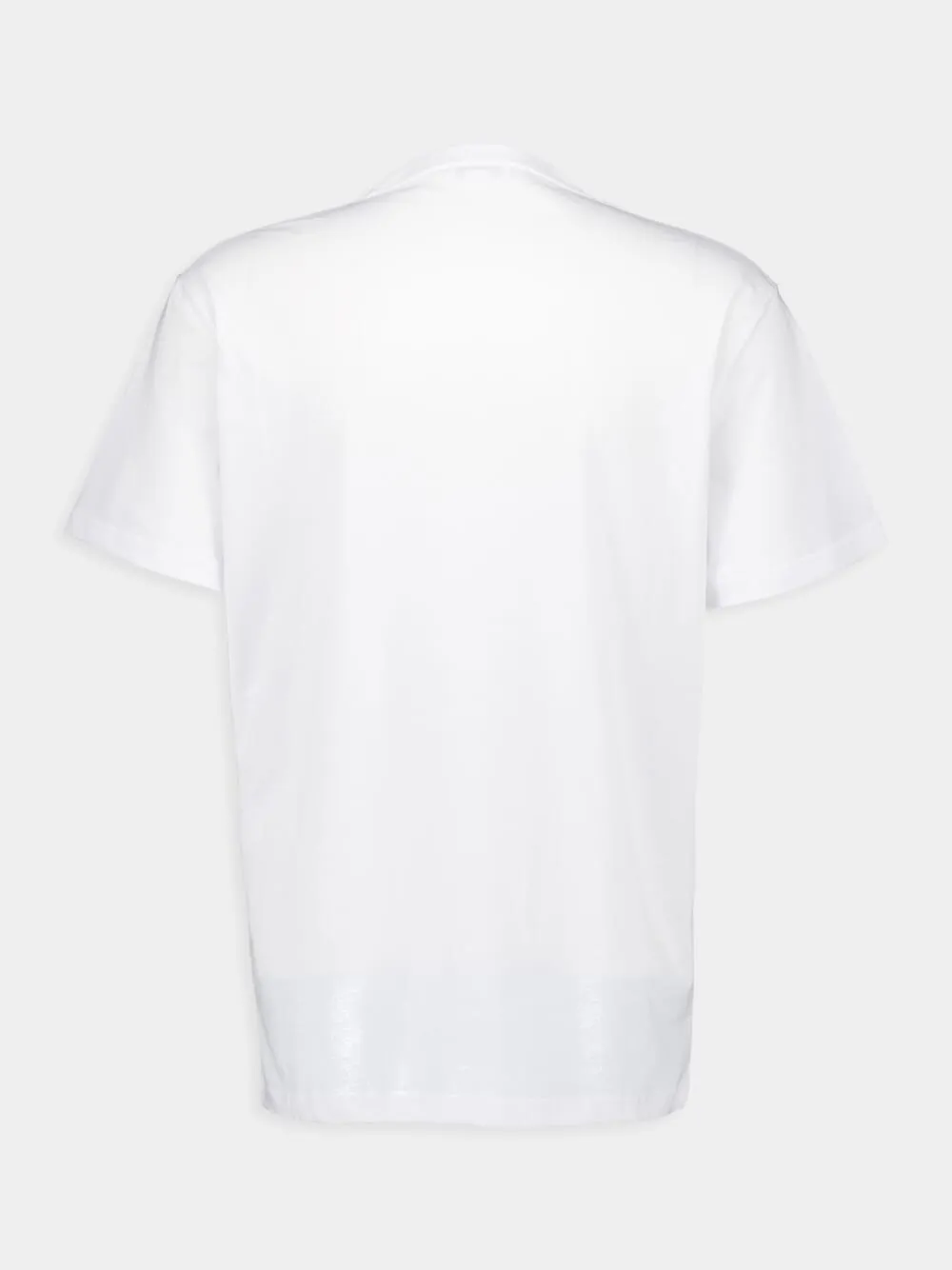 White Crew Neck T-shirt sold by Fashion Clinic product image thumbnail 3