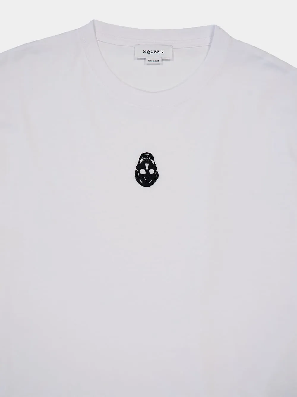 White Crew Neck T-shirt sold by Fashion Clinic product image thumbnail 5