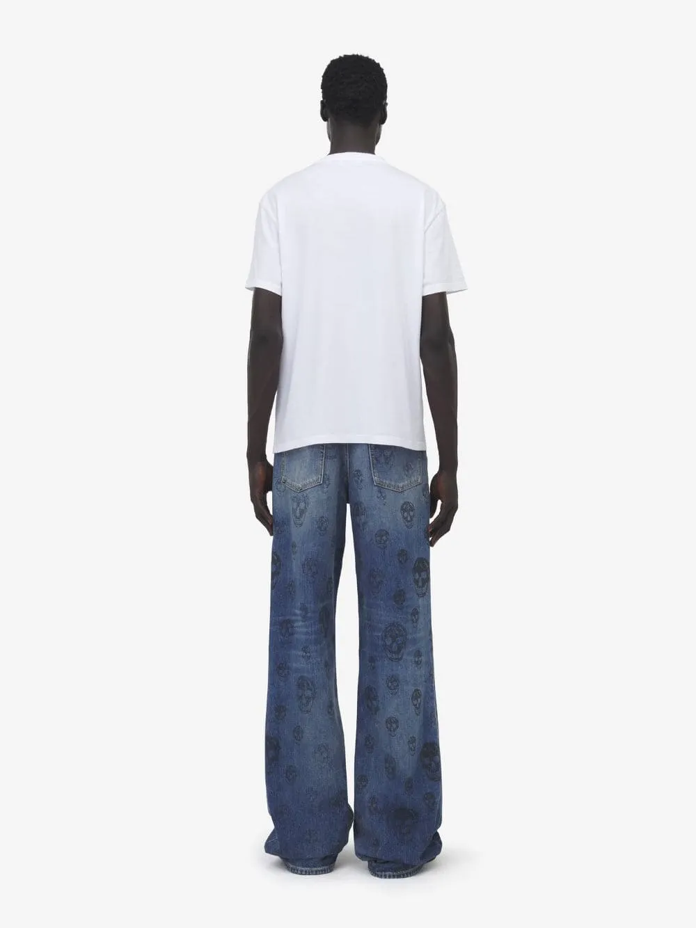 White Crew Neck T-shirt sold by Fashion Clinic product image thumbnail 4