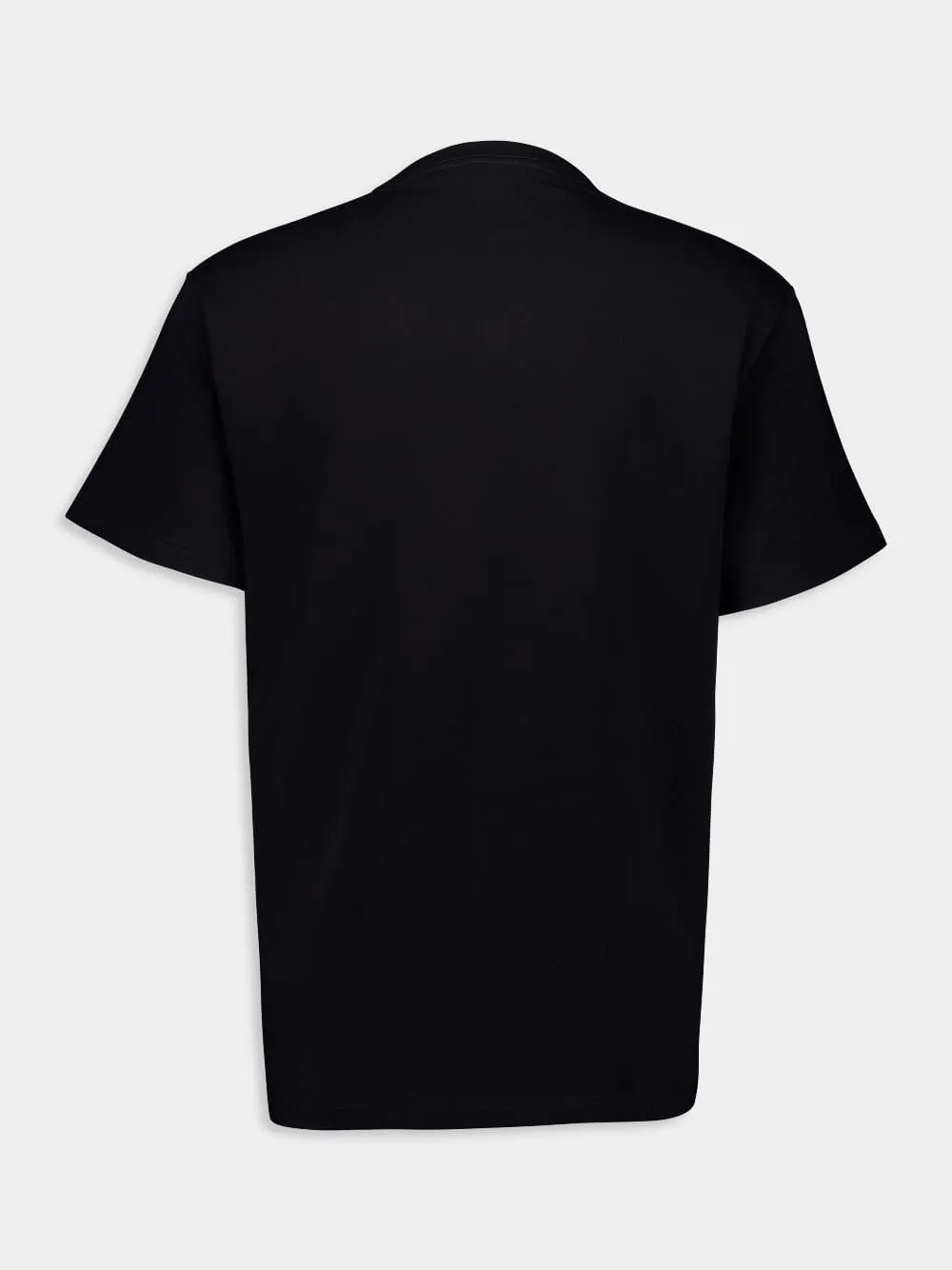 Black Crew Neck T-shirt sold by Fashion Clinic product image thumbnail 2