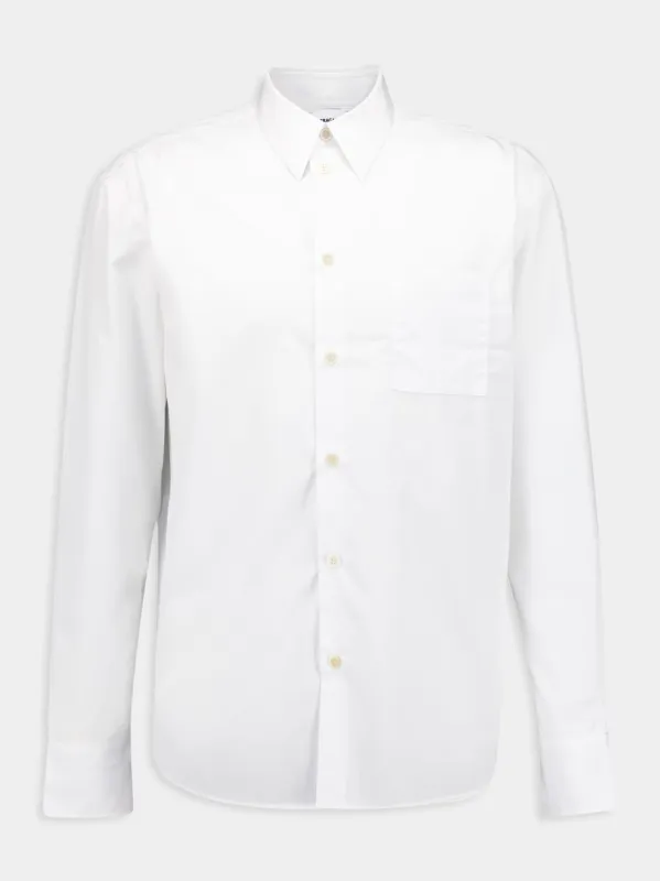 White Organic Cotton Shirt sold by Fashion Clinic
