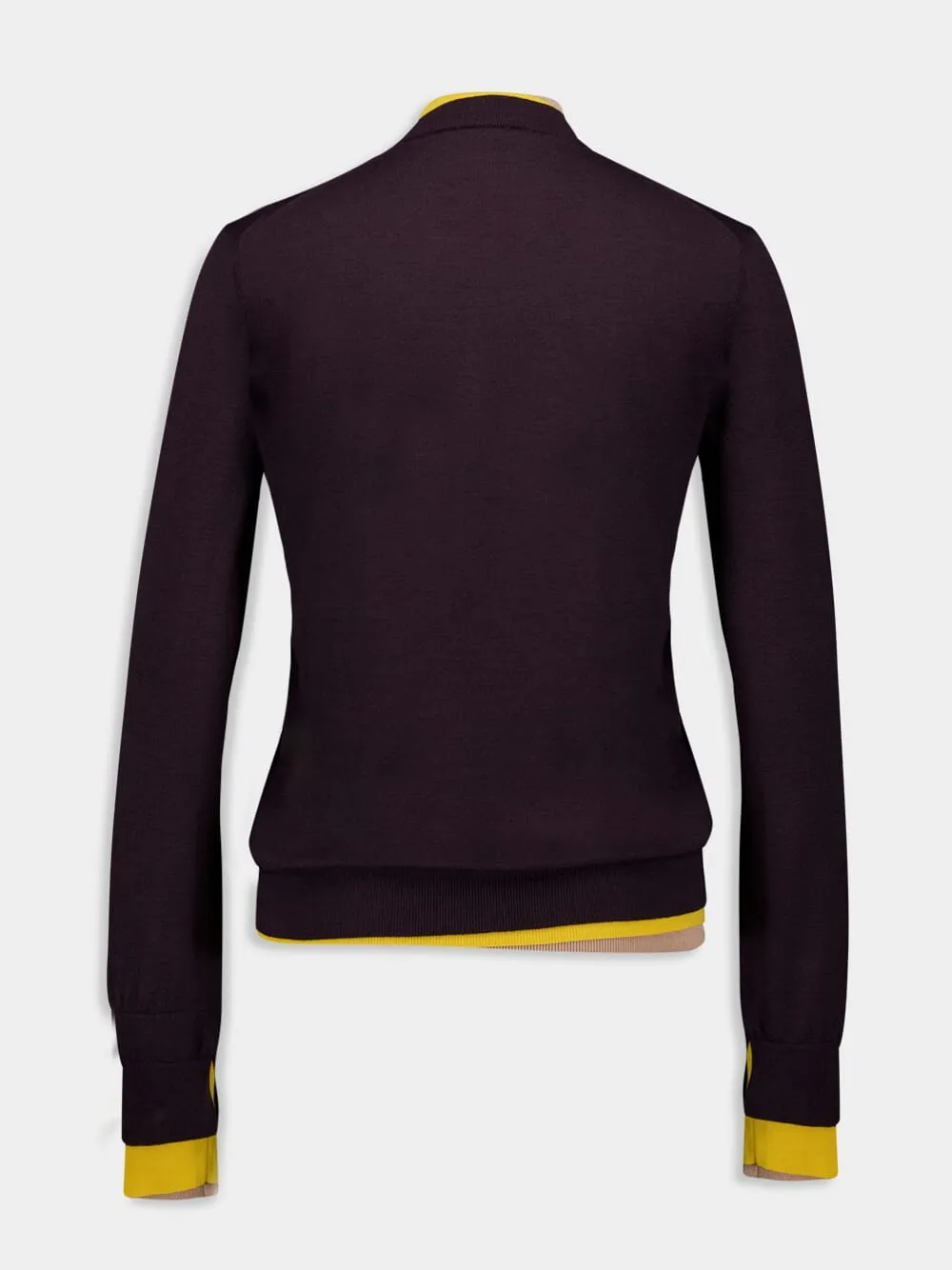 Logo Jacquard Wool-Blend Jumper sold by Fashion Clinic product image thumbnail 2