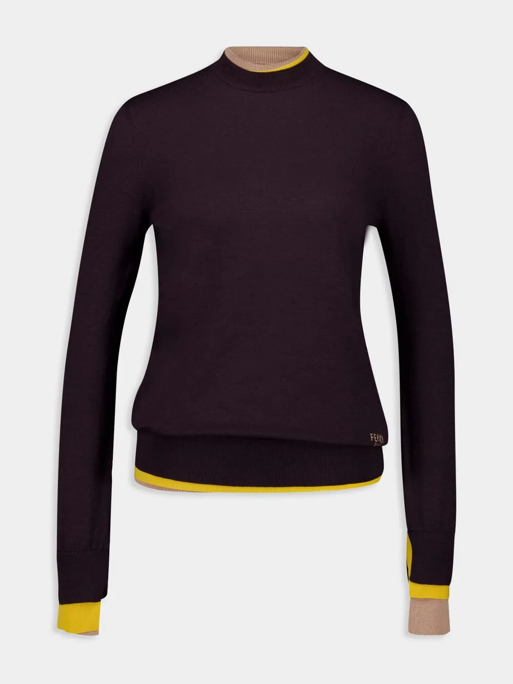 Logo Jacquard Wool-Blend Jumper sold by Fashion Clinic